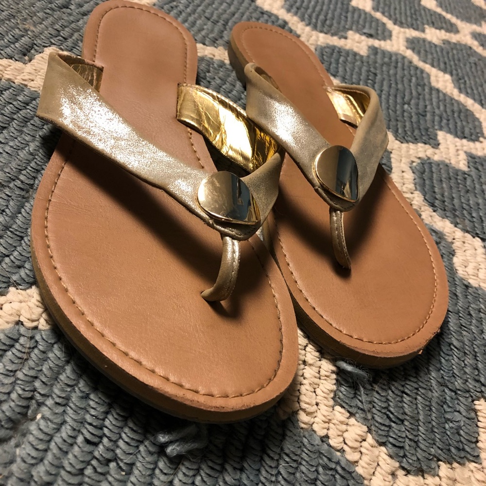 Gold Flip-Flops